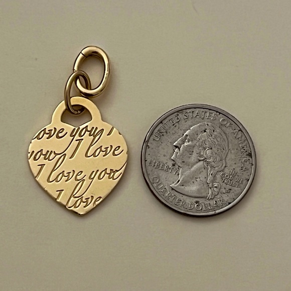 Medium I love you note charm - Picture 3 of 4